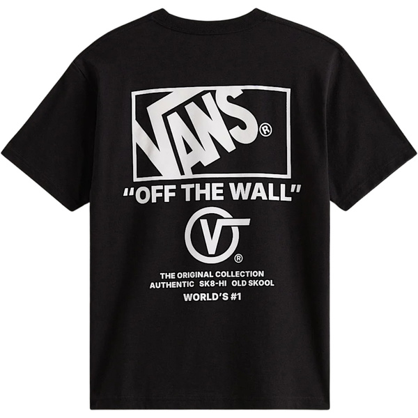 2026 Vans Mens Stockpile T-Shirt VN000PEWY28 - Black / White